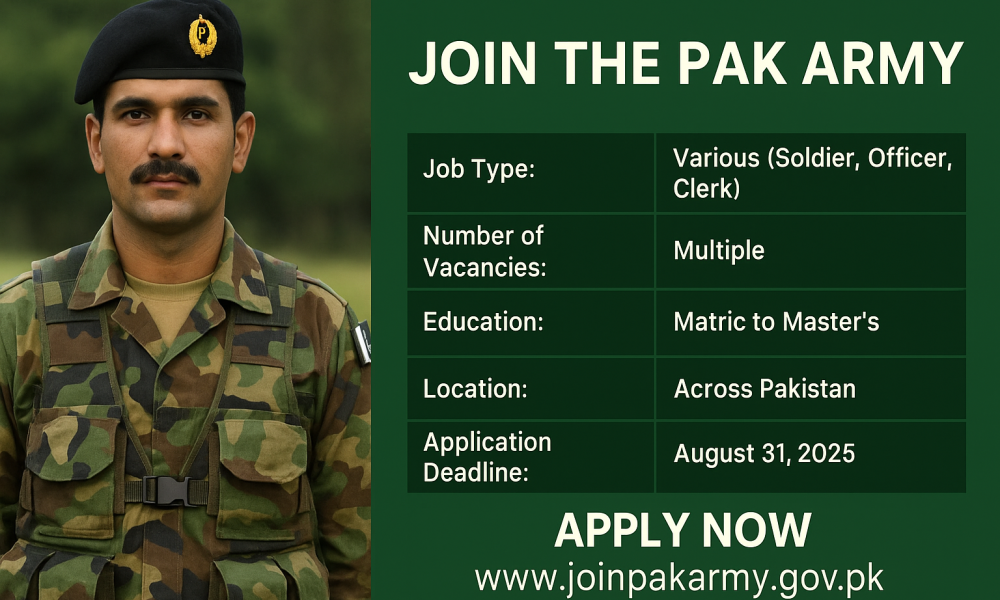 PAK Army jobs 2025