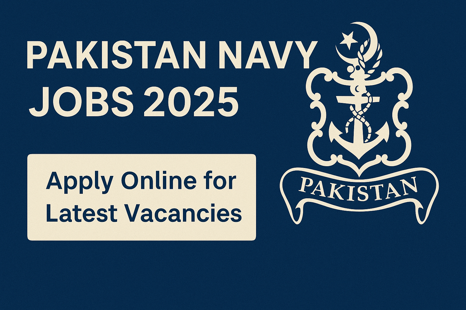 Pakistan Navy Jobs 2025