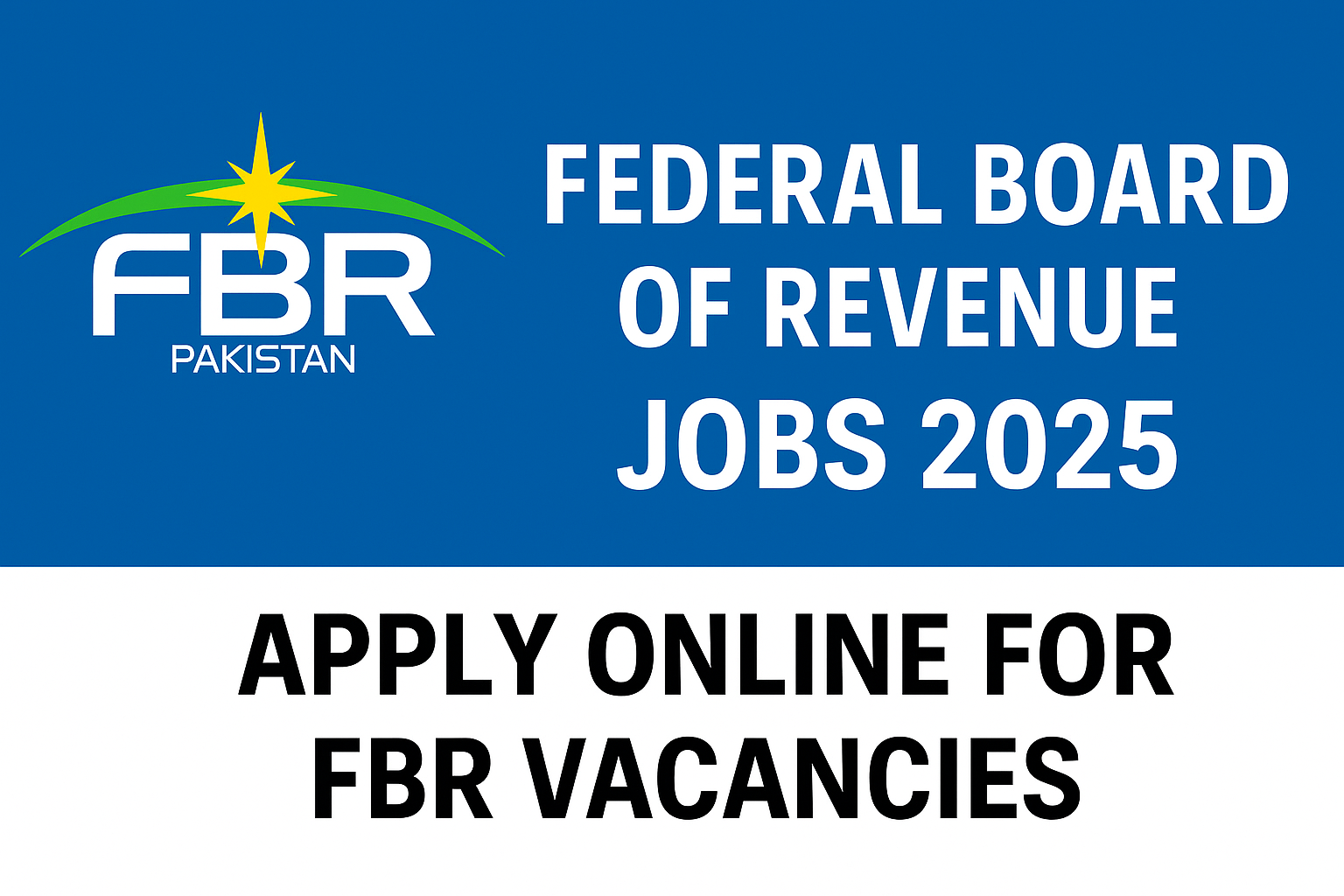 Federal Board of Revenue Jobs 2025