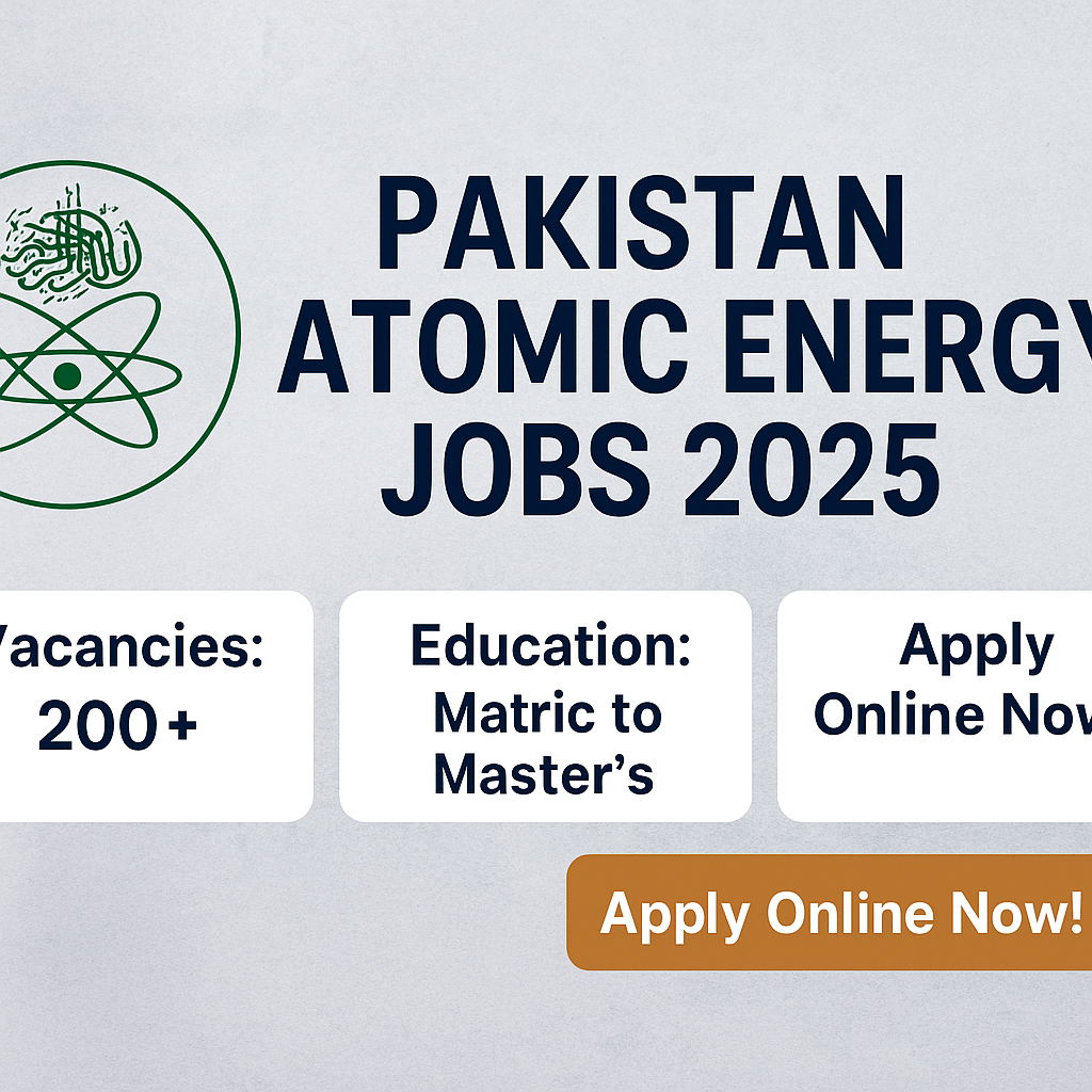 Pakistan Atomic Energy Jobs 2025
