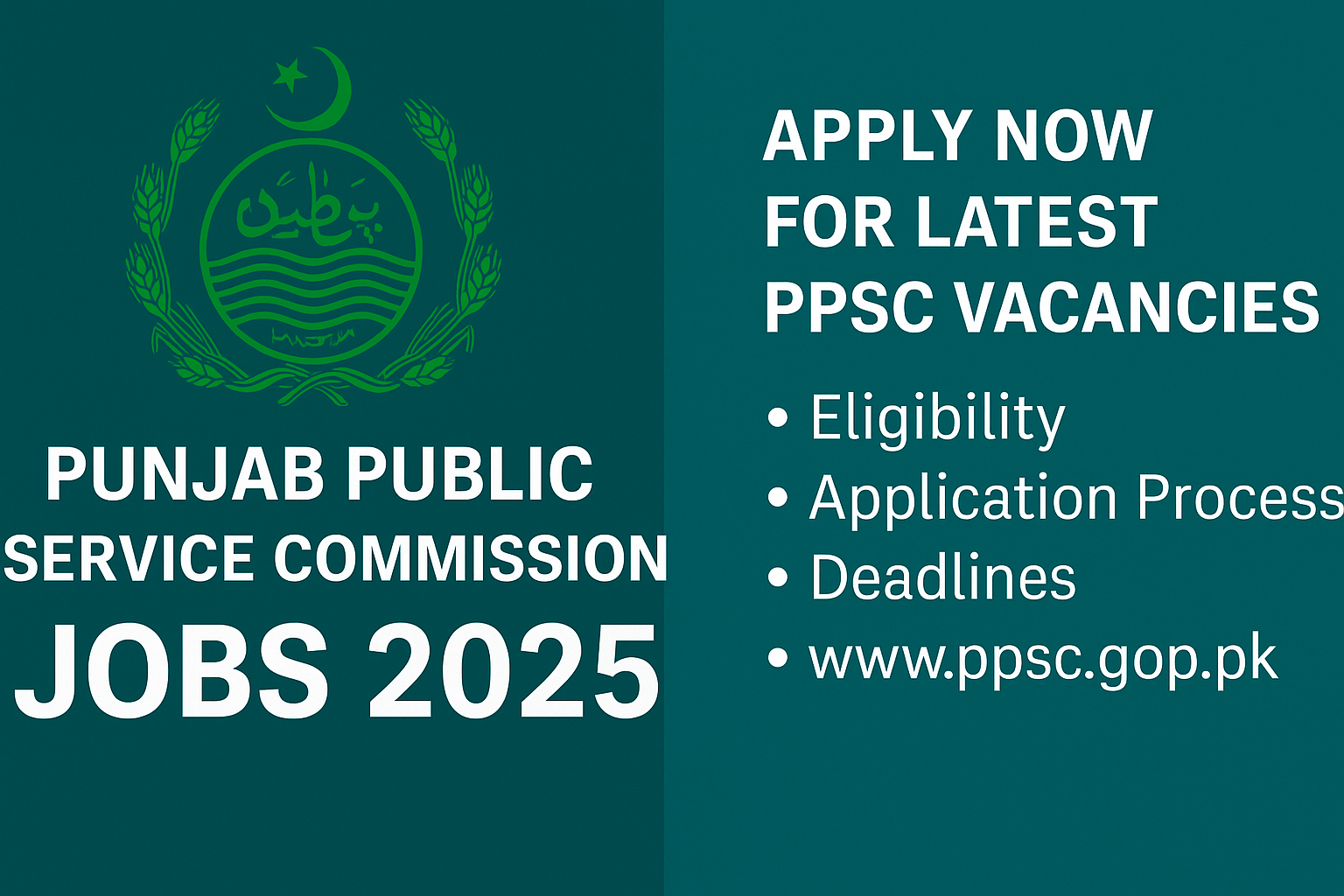 Punjab Public Service Commission Jobs 2025