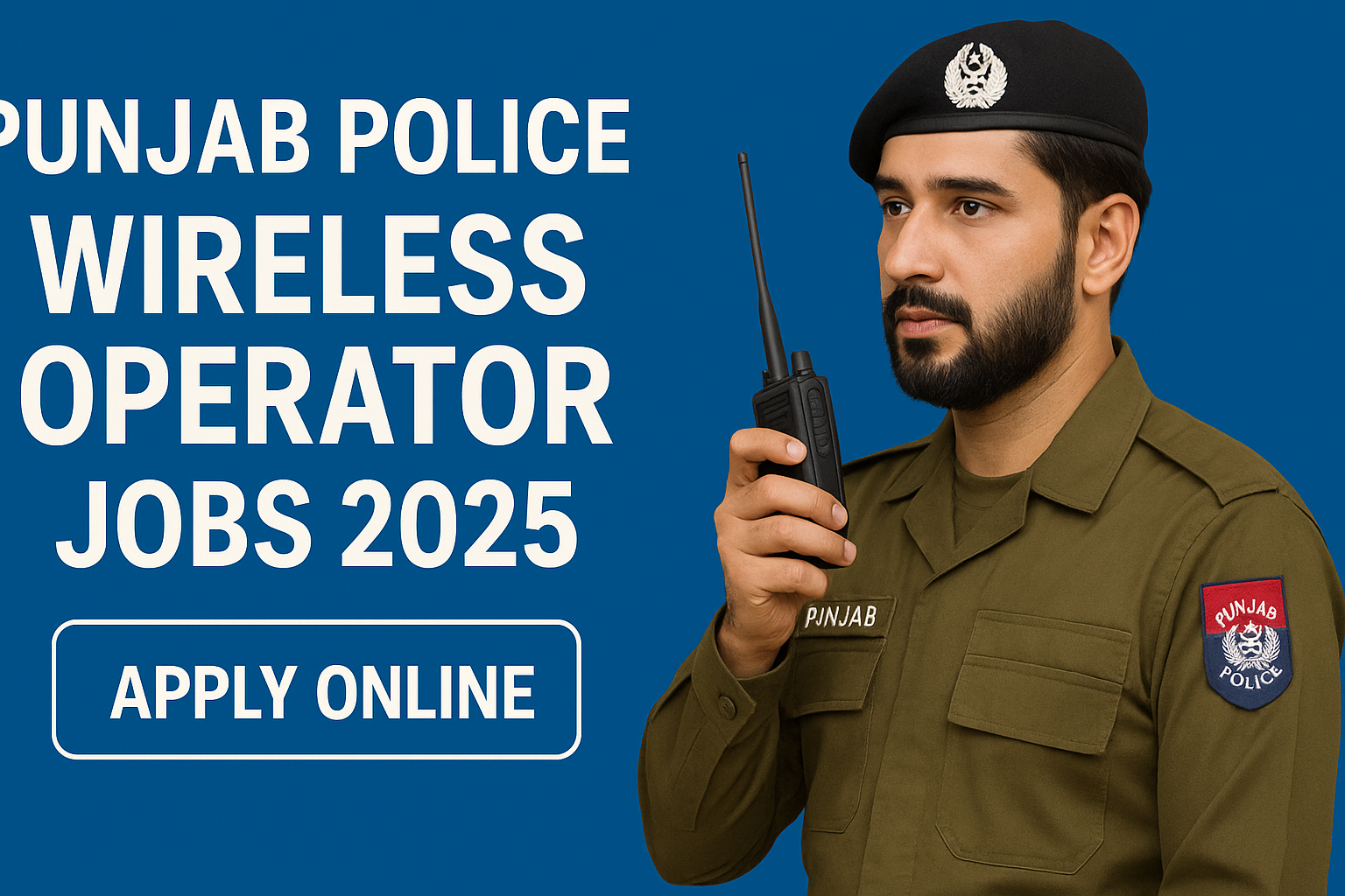 Punjab Police Wireless Operator jobs 2025