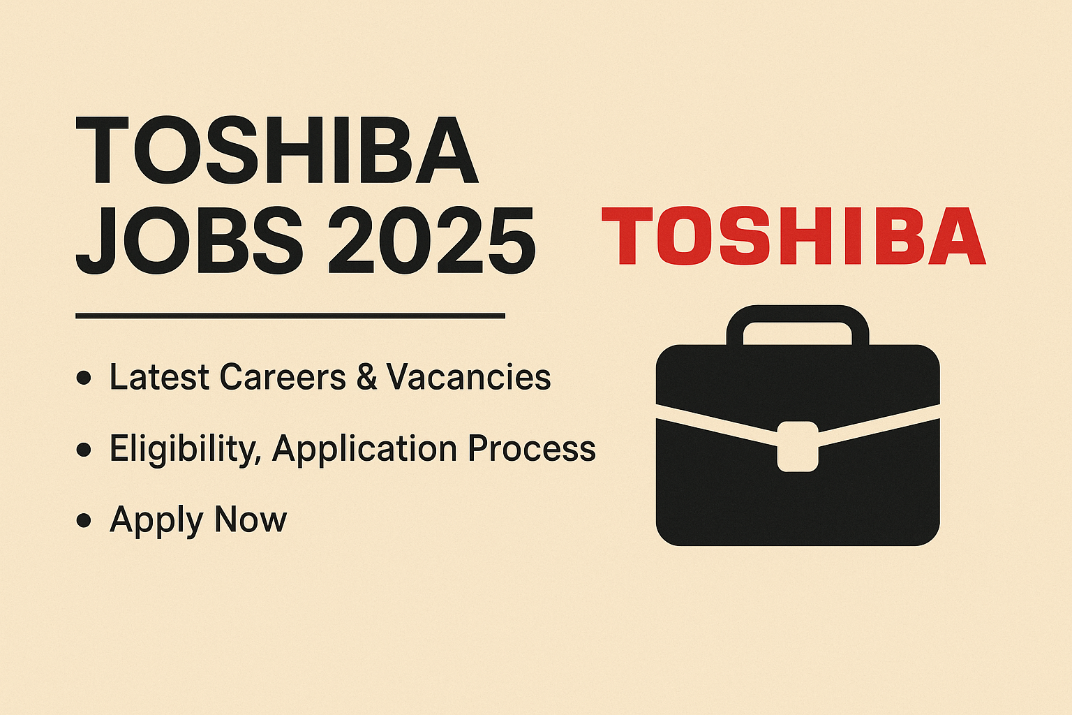 Toshiba Jobs 2025