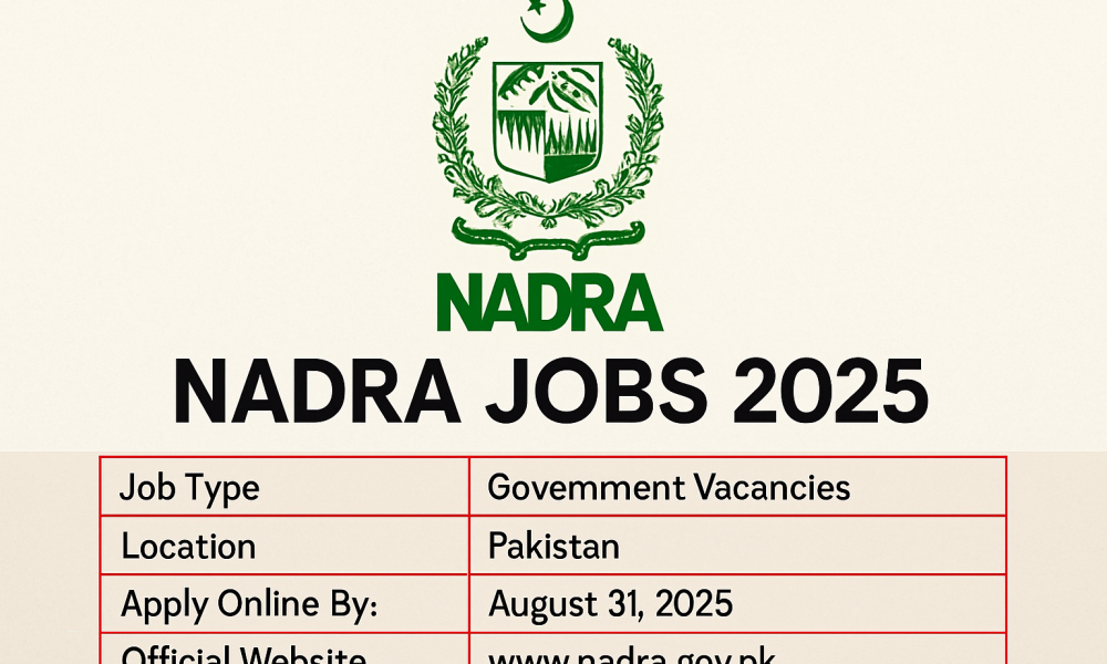 NADRA Jobs 2025,