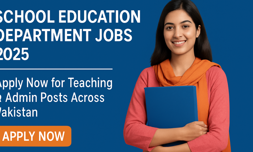 School Education Department Jobs 2025